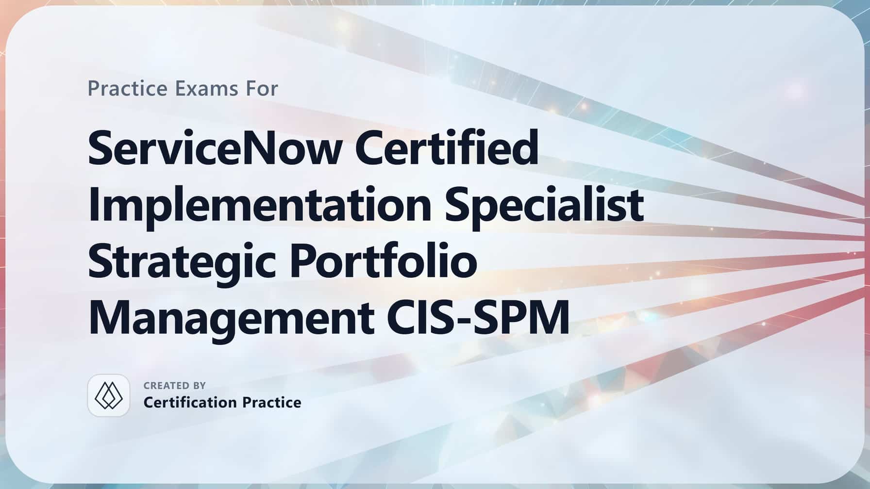 ServiceNow Certified Implementation Specialist Strategic Portfolio ...